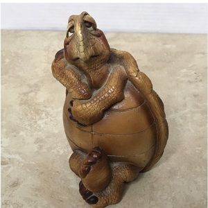 VTG John Raya Beasties of the Kingdom rare turtle tortoise statue 1988 signed